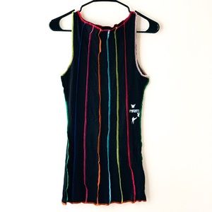 Rainbow Stitch Tank Dress